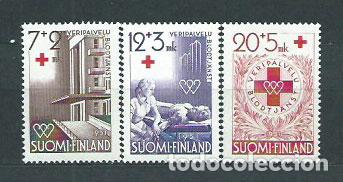 Francobolli: Finlandia - Correo 1951 Yvert 375/7 * Mh Cruz roja