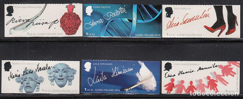 Francobolli: Finlandia Correo 2010 Yvert 1993/98 ** Mnh Personajes - Mujeres Finlandesas Cele