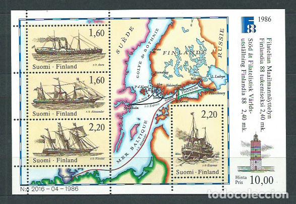 Timbres: Finlandia - Hojas Yvert 2 ** Mnh Barcos