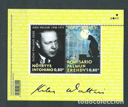 Timbres: Finlandia - Hojas Yvert 49 ** Mnh Mika Waltari