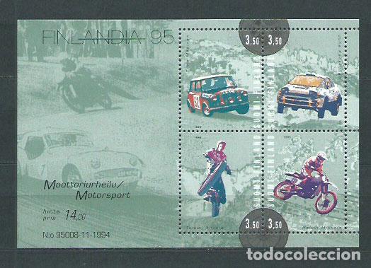 Timbres: Finlandia - Hojas Yvert 16 ** Mnh Deportes automovilismo