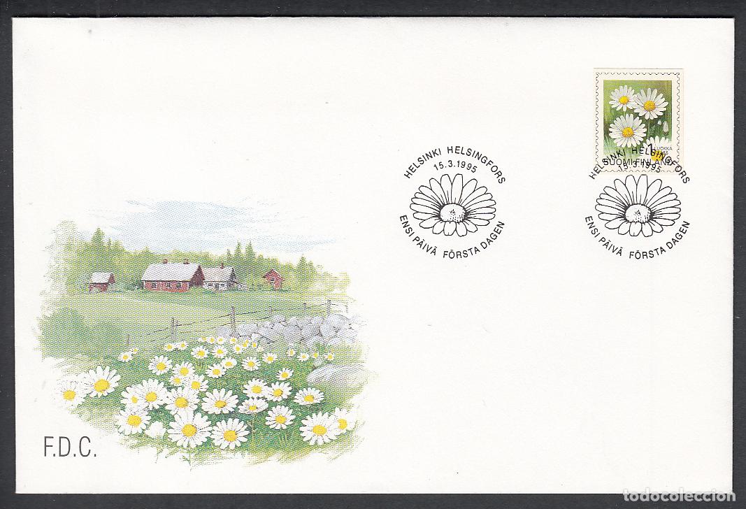 Timbres: Finlandia Sobre Primer Dia FDC Yvert 1262 Flora Helsinki 1995
