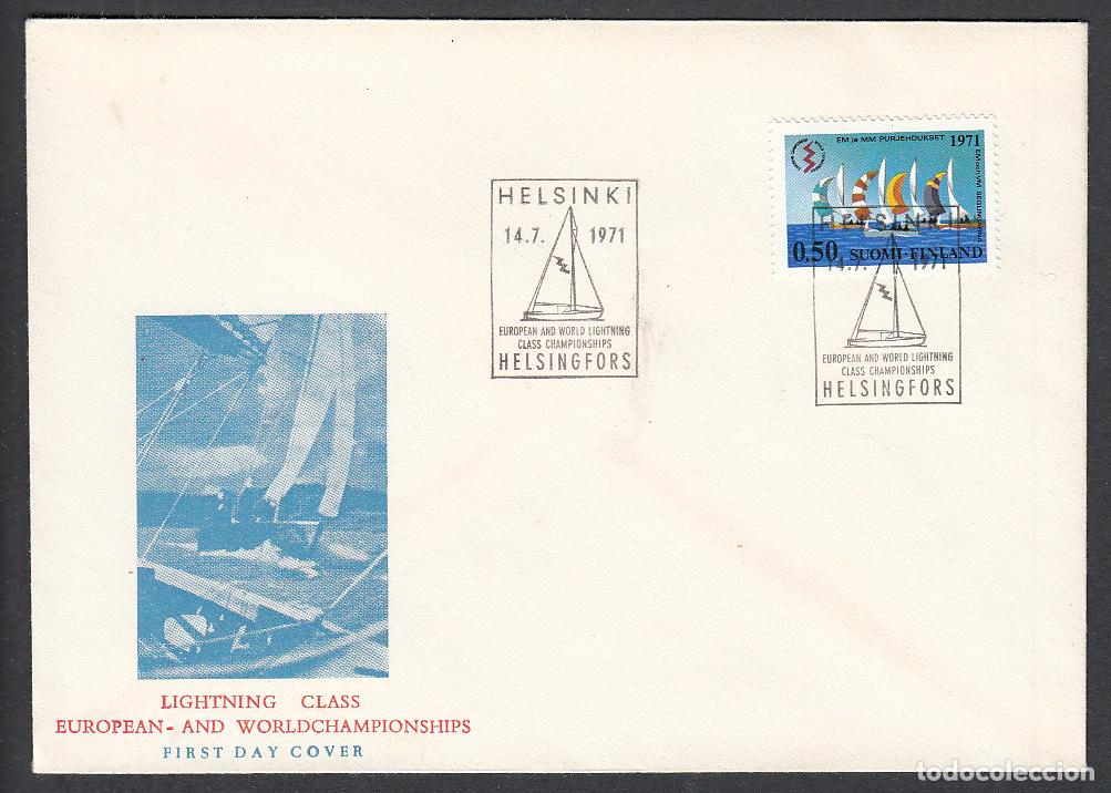 Timbres: Finlandia Sobre Primer Dia FDC Yvert 658 Barcos Helsinki 1971