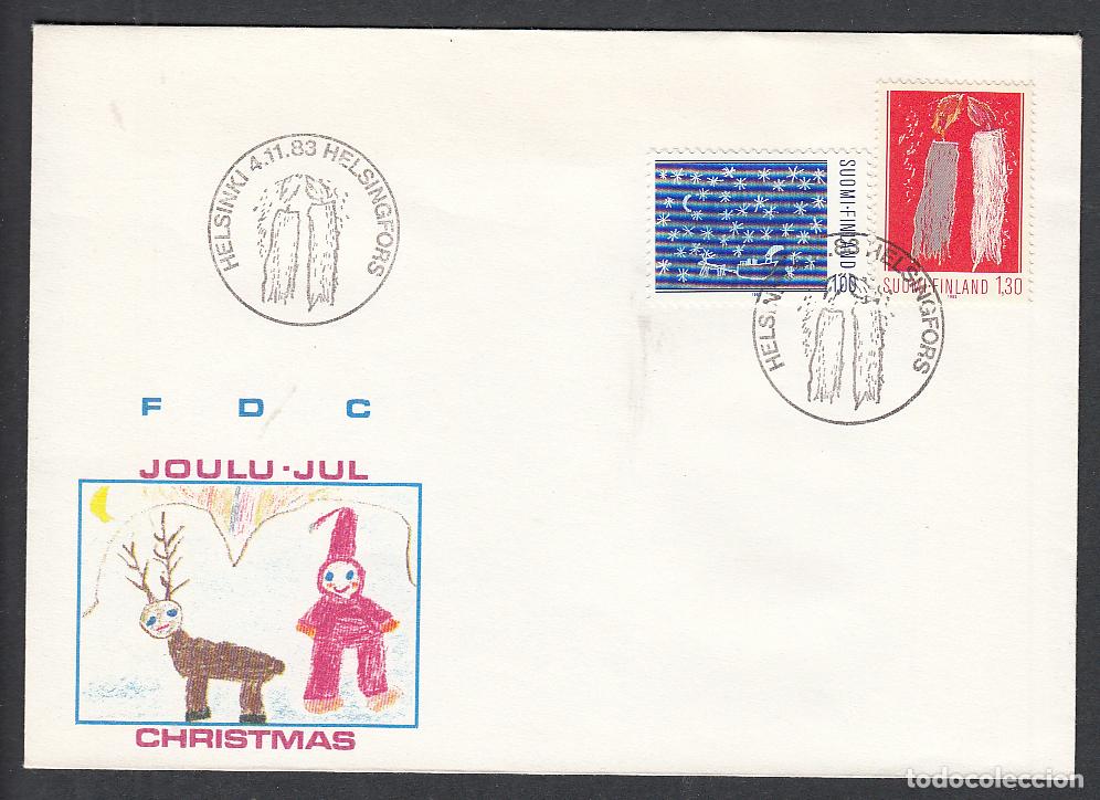 Timbres: Finlandia Sobre Primer Dia FDC Yvert 899/900 Navidad Helsinki 1983