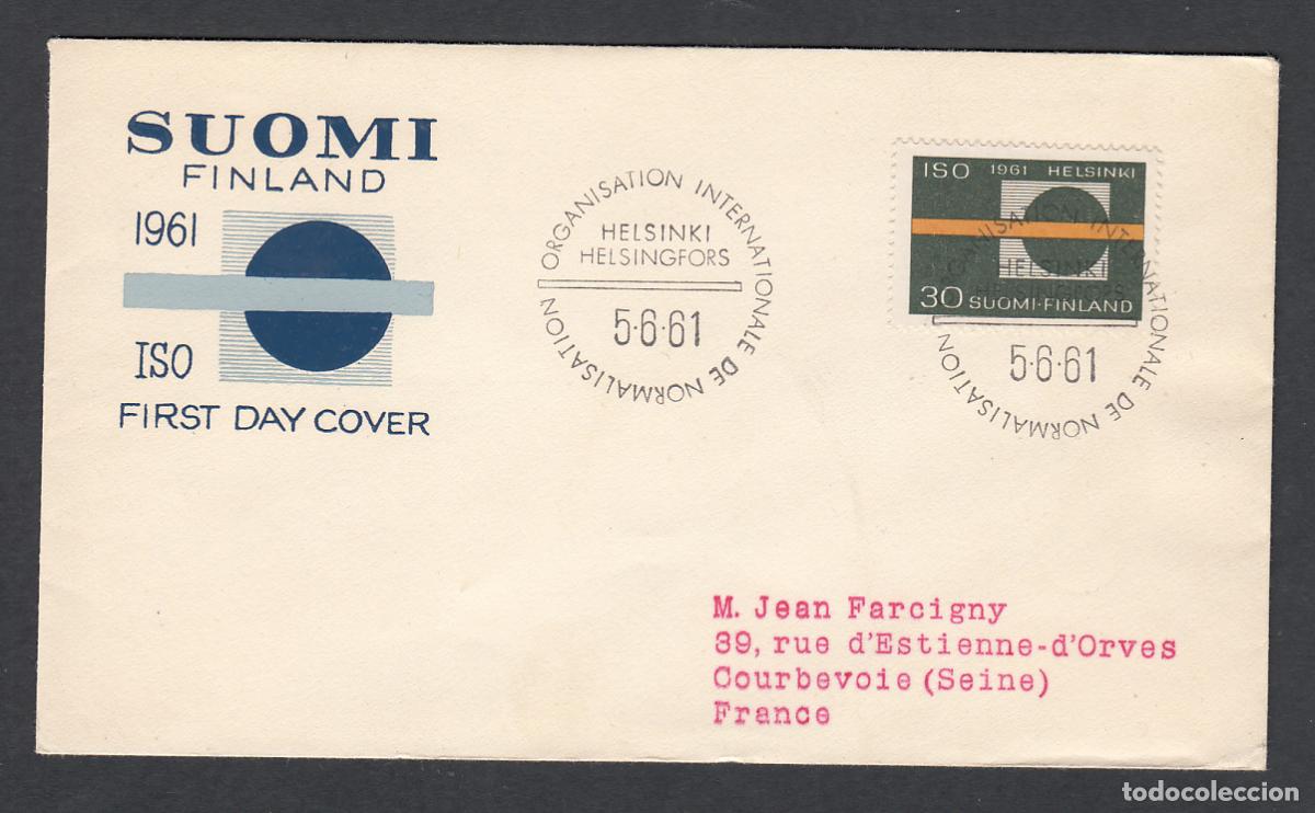 Timbres: Finlandia Sobre Primer Dia FDC Yvert 511 - Helsinki 1961