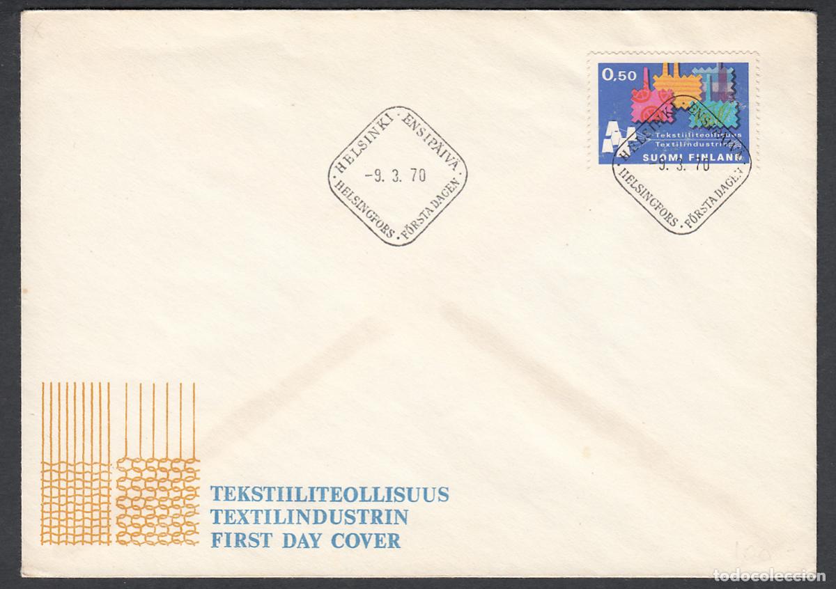 Timbres: Finlandia Sobre Primer Dia FDC Yvert 634 - Exposiciones 1970