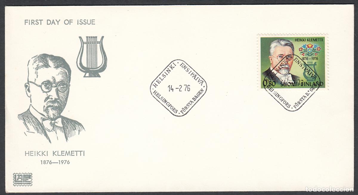 Timbres: Finlandia Sobre Primer Dia FDC Yvert 747 - Heikki Klemetti - 1976