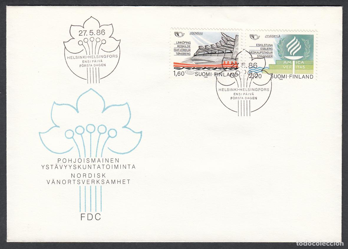 Timbres: Finlandia Sobre Primer Dia FDC Yvert 960/961 - Juegos Olimpicos - 1986