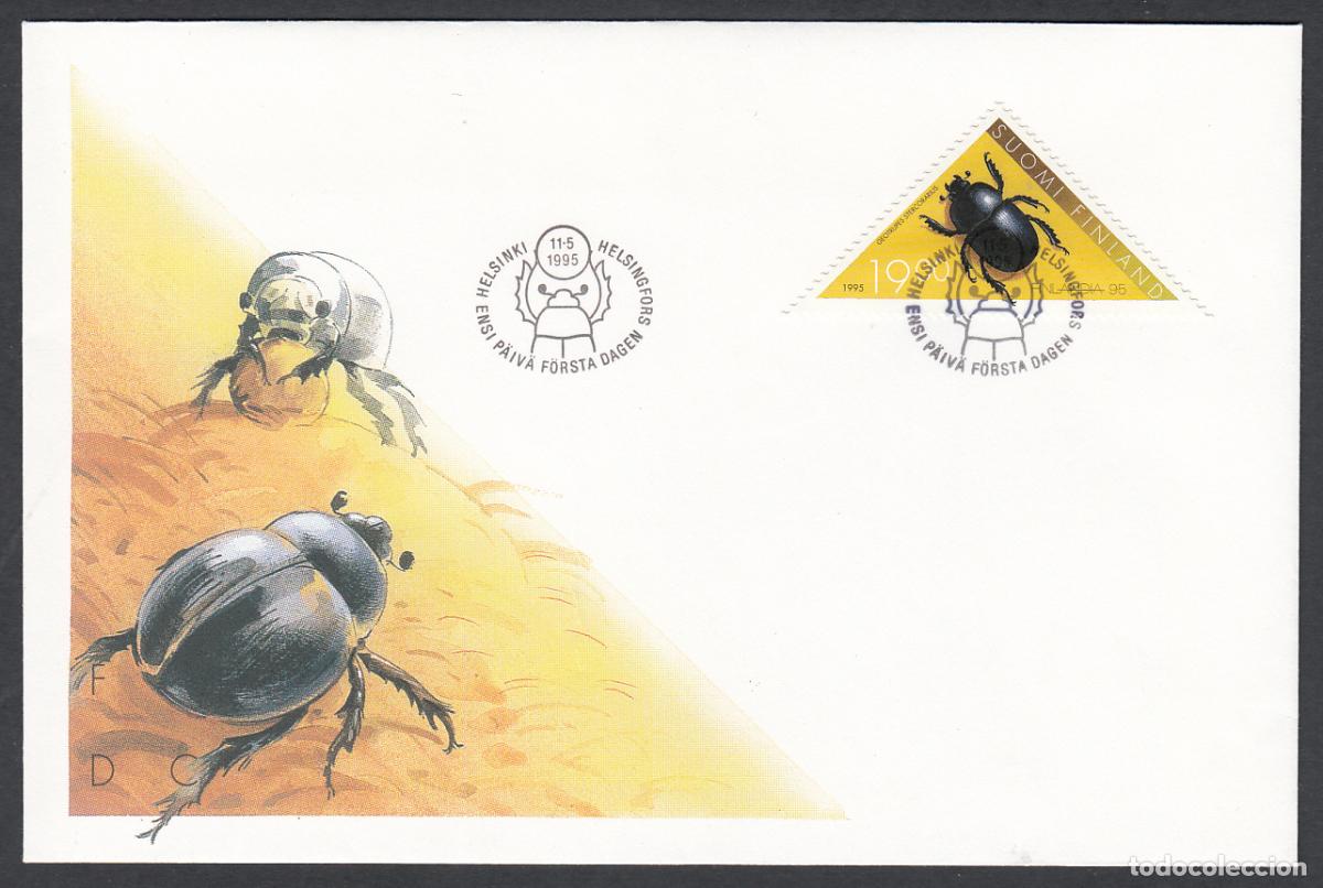 Timbres: Finlandia Sobre Primer Dia FDC Yvert 1267 - Insectos Fauna - 1995