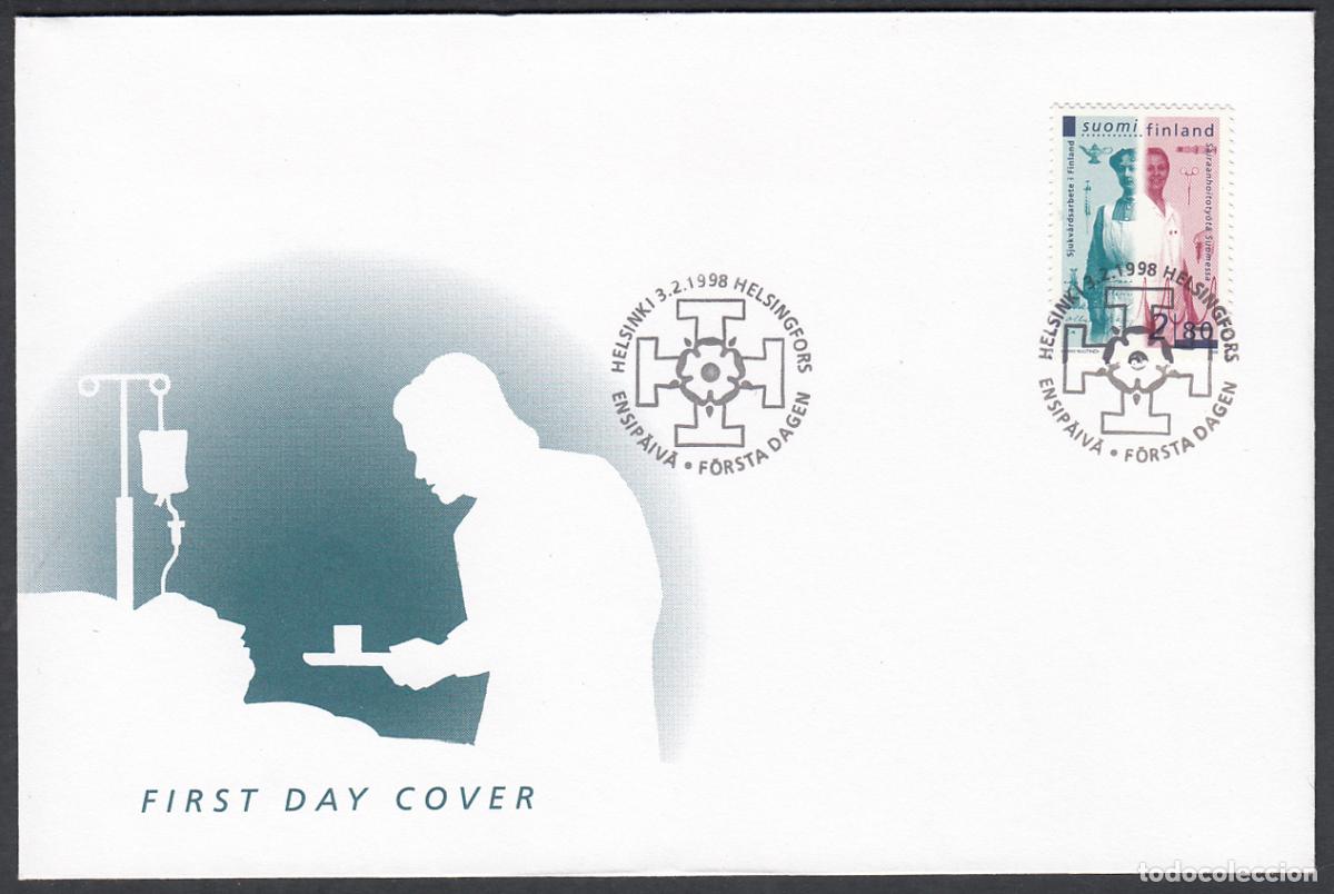 Timbres: Finlandia Sobre Primer Dia FDC Yvert 1386 - Oficios Enfermeros - 1998