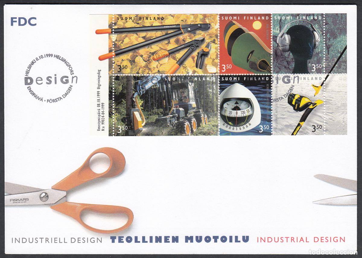 Timbres: Finlandia Sobre Primer Dia FDC Yvert 1459/1464 - Industria finesa - 1999