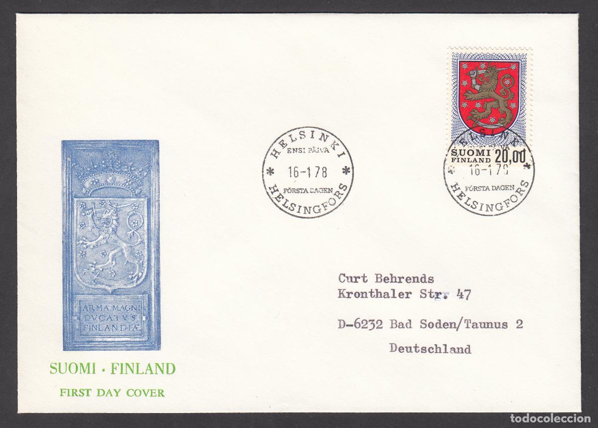 Timbres: Finlandia Sobre Primer Dia FDC Yvert 787 - Matasello Helsinki 1978