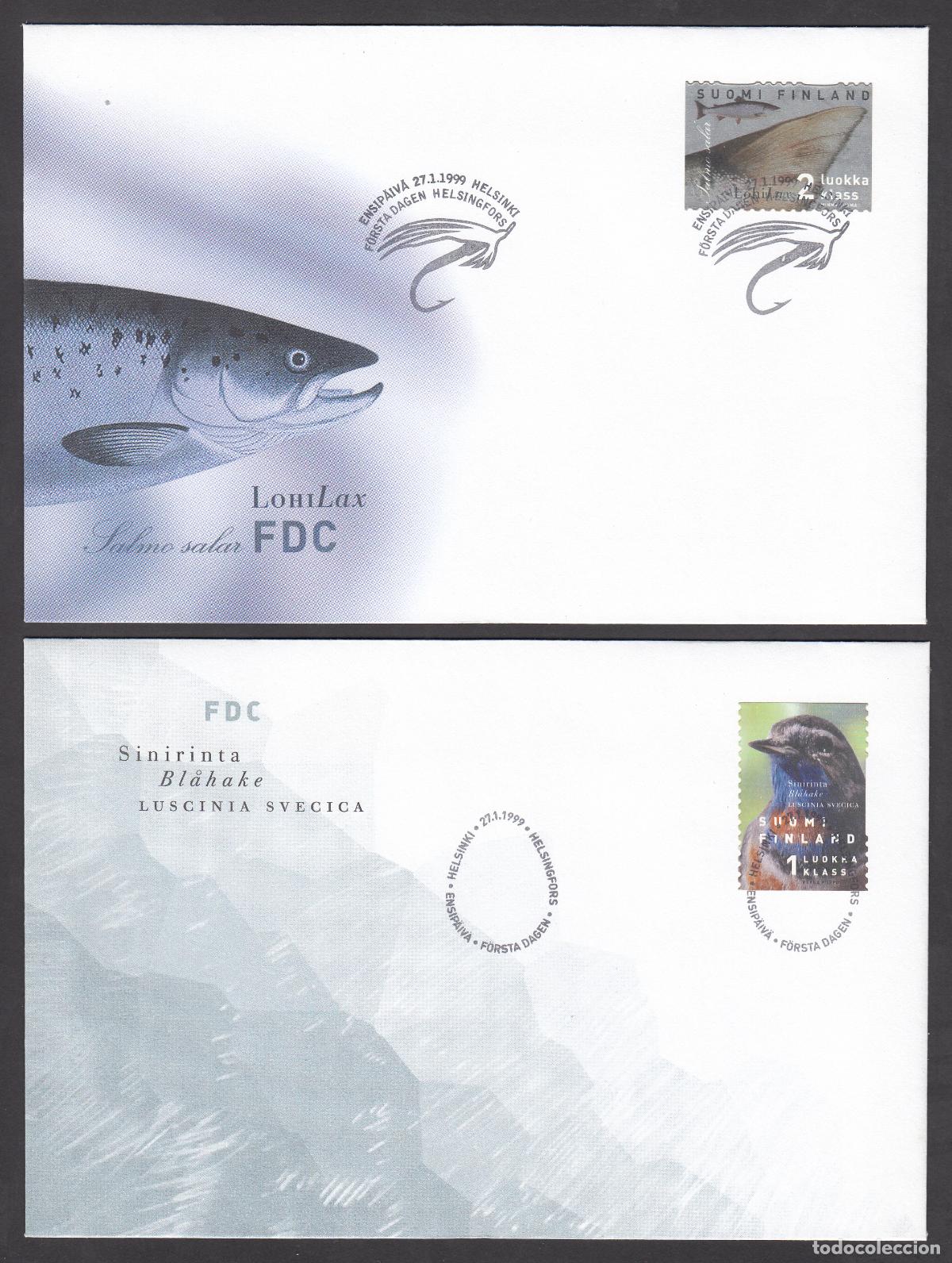 Stamps: Finlandia Sobre Primer Dia FDC Yvert 1428/1429 - Matasello Helsinki 1999