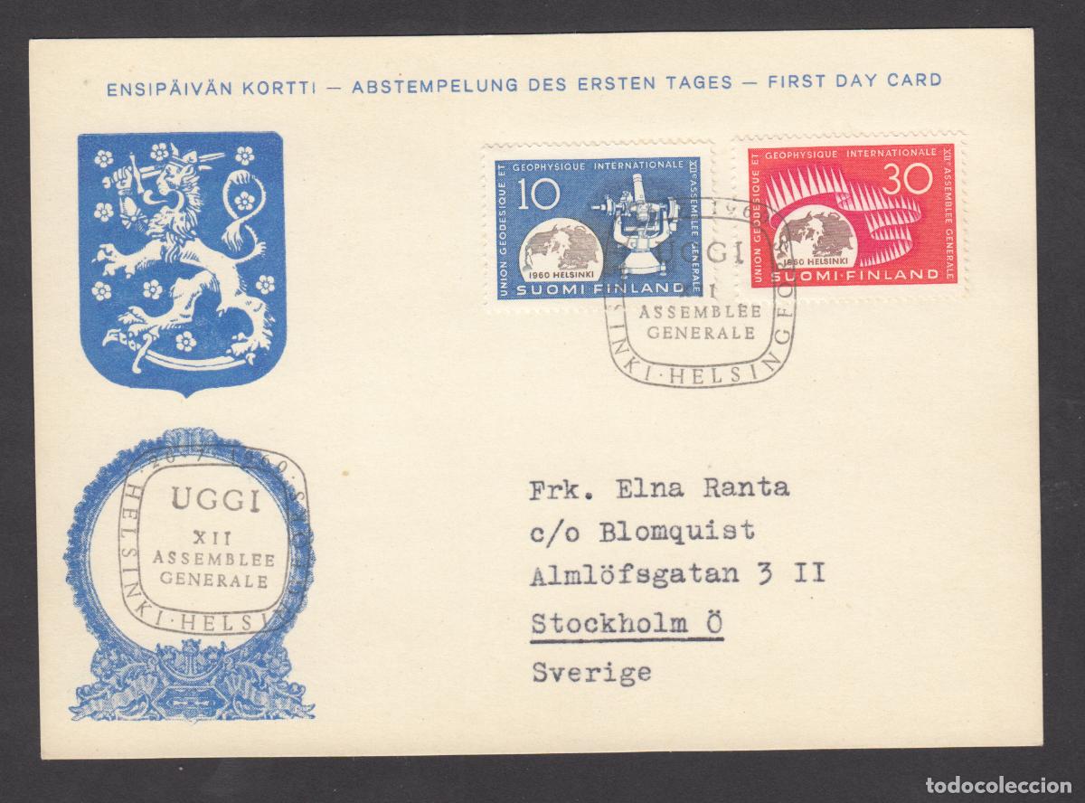 Stamps: Finlandia Tarjetas Maximas Yvert 498/499 - Matasello Helsinki 1961