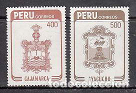 Timbres: Peru - Correo 1984 Yvert 778/9 ** Mnh Escudos