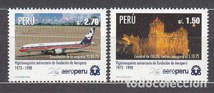 Stamps: Peru - Correo 1998 Yvert 1127/8 ** Mnh Avi&oacute;n