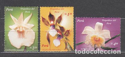 Stamps: Peru - Correo 2004 Yvert 1364/6 ** Mnh Flores