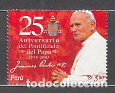 Stamps: Peru - Correo 2004 Yvert 1445 ** Mnh Personaje. Papa Juan Pablo II