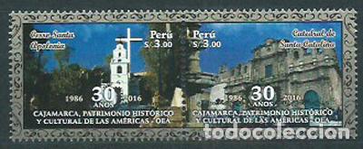 Stamps: Peru Correo 2016 Yvert 2084/85 ** Mnh Cajamarca