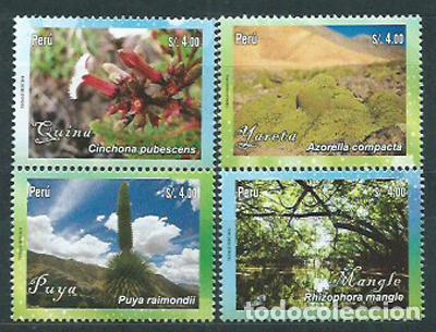 Stamps: Peru Correo 2016 Yvert 2097/2100 ** Mnh Flores