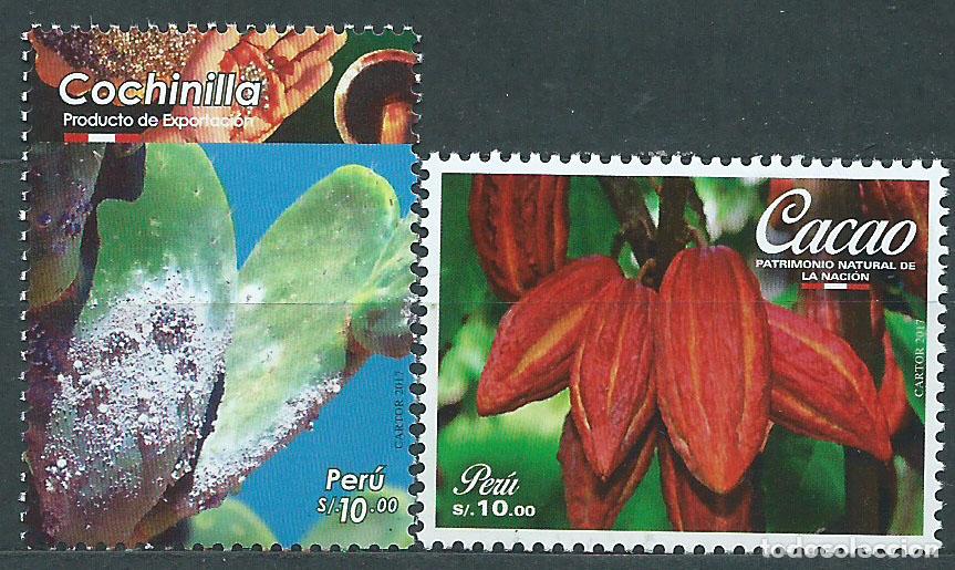 Selos: Peru Correo 2017 Yvert 2171/72 ** Mnh Productos de Exportaci&oacute;n