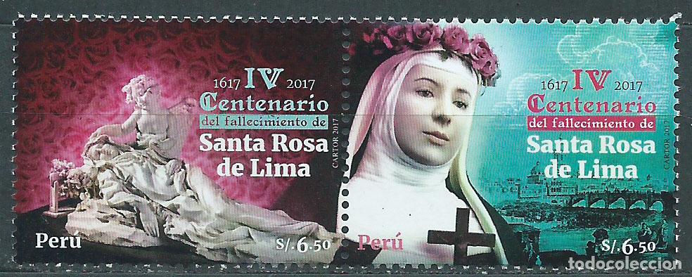Selos: Peru Correo 2017 Yvert 2142/43 ** Mnh Santa Rosa de Lima
