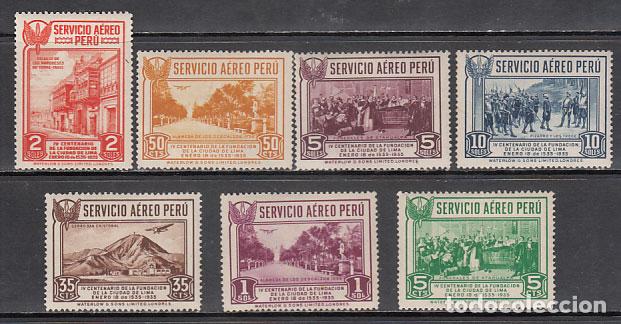 Selos: Peru - Aereo Yvert 6/12 * Mh