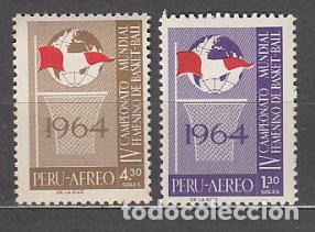 Selos: Peru - Aereo Yvert 196/7 ** Mnh Deportes