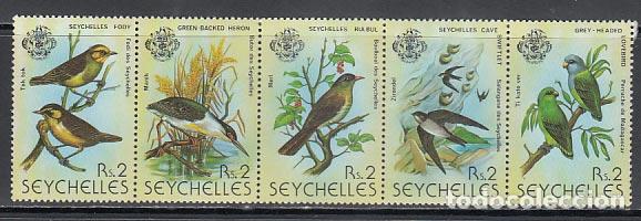 Selos: Seychelles - Correo Yvert 409/13 ** Mnh Fauna aves