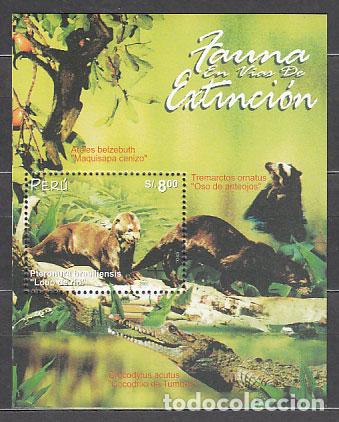 Selos: Peru - Hojas Yvert 19 ** Mnh Fauna