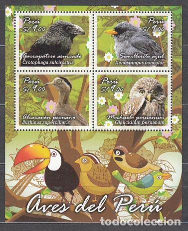 Selos: Peru - Hojas Yvert 75 ** Mnh Fauna. Aves
