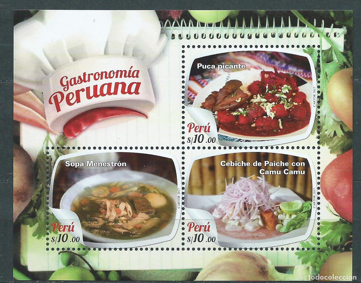 Selos: Peru Hojas Yvert 91 ** Mnh Gastronomia