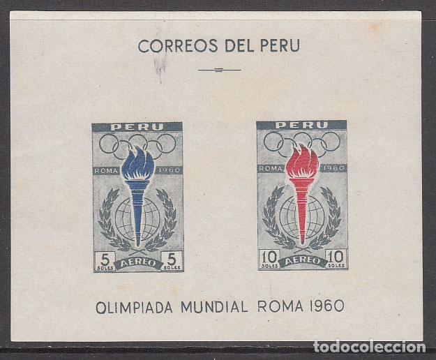 Selos: Peru - Hojas Yvert 4 (*) Mng Olimpiadas de Roma