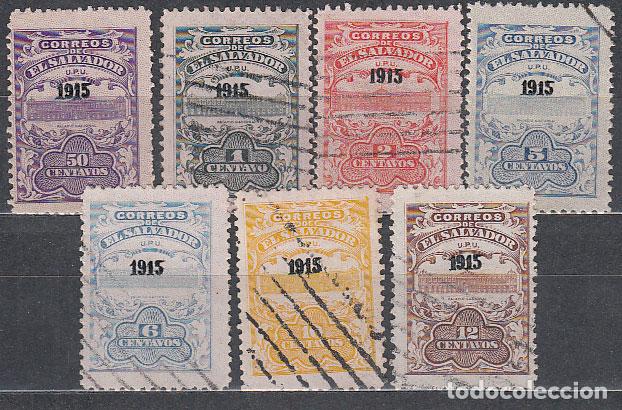 Selos: Salvador - Correo 1915 Yvert 381/83B Usado Falta n&ordm; 384