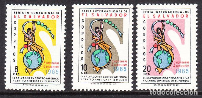 Stamps: Salvador - Correo 1965 Yvert 711/3 * Mh