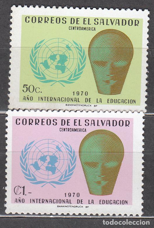 Stamps: Salvador Correo 1970 Yvert 760/61 ** Mnh A&ntilde;o de la Educaci&oacute;n