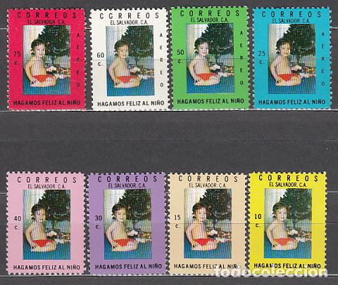 Stamps: Salvador - Correo 1976 Yvert 828/31 + A 370/3 ** Mnh Navidad
