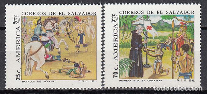 Stamps: Salvador - Correo 1991 Yvert 1121/2 ** Mnh Upaep
