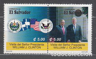 Stamps: Salvador - Correo 1999 Yvert 1398/9 ** Mnh Visita de J. Clinton