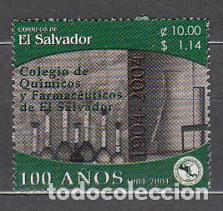 Stamps: Salvador - Correo 2004 Yvert 1569 ** Mnh Escuela de qu&iacute;mica