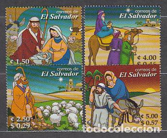 Stamps: Salvador - Correo 2004 Yvert 1582/5 ** Mnh Navidad