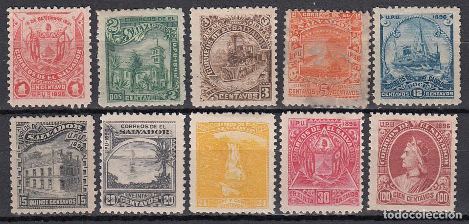 Stamps: Salvador - Correo 1897 Yvert 145/56B * Mh Falta n&ordm;149-155