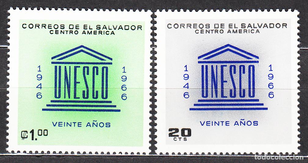 Stamps: Salvador Correo 1966 Yvert 716/17 ** Mnh UNESCO