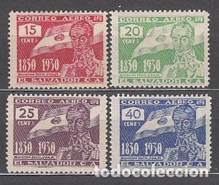 Stamps: Salvador - Aereo Yvert 10/3 * Mh Sim&oacute;n Bolivar
