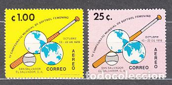 Sellos: Salvador - Aereo Yvert 417/8 ** Mnh Deportes criket