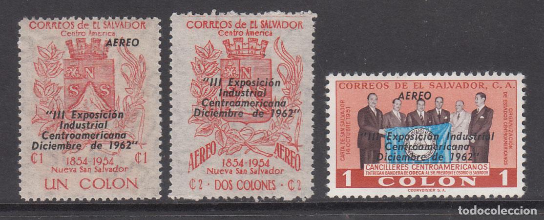Sellos: Salvador - Aereo Yvert 174/6 ** Mnh