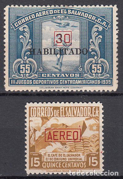 Sellos: Salvador - Aereo Yvert 47/8 * Mh