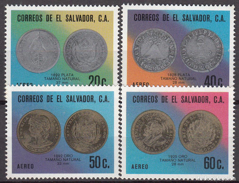 Sellos: Salvador Aereo Yvert 323/26 (*) Numismatica