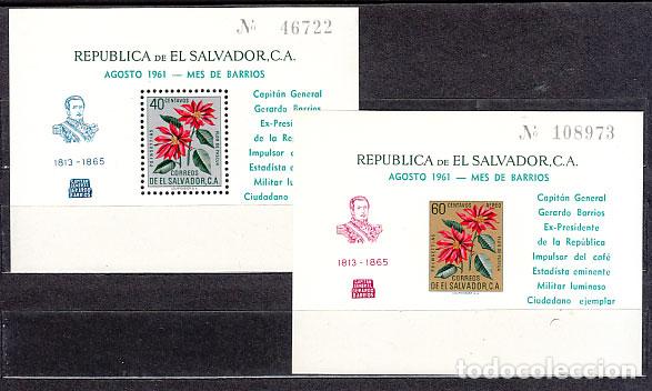 Sellos: Salvador - Hojas Yvert 8/9 ** Mnh Flor de navidad