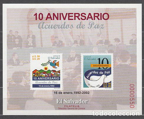 Sellos: Salvador - Hojas Yvert 47 ** Mnh Acuerdos de paz